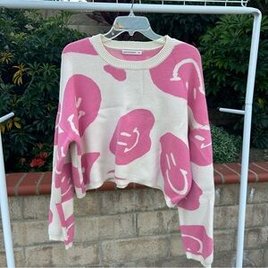 NWOT Smiley Face Sweater Size XL